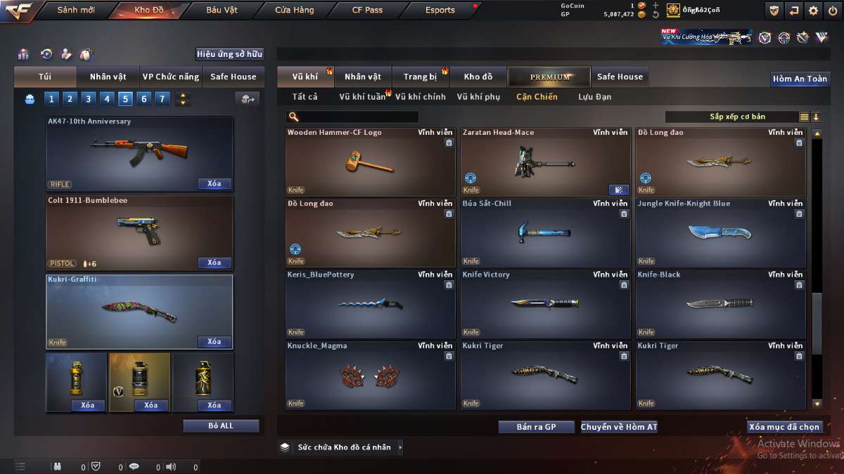 shop acc cf uy tin gia re